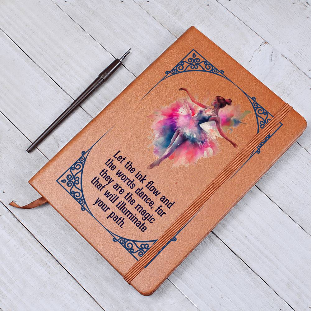 Ballerina Vegan Leather Journal - Let The Ink Flow