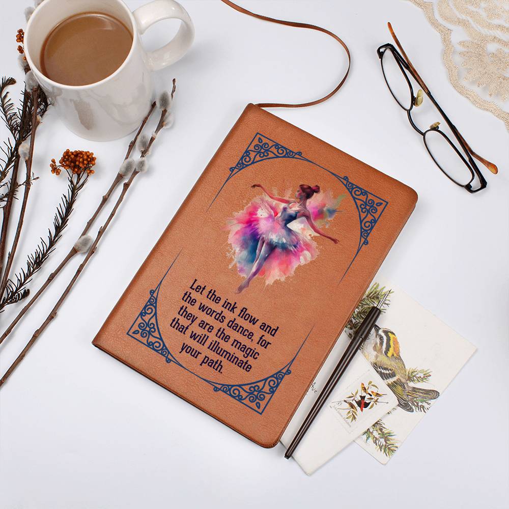 Ballerina Vegan Leather Journal - Let The Ink Flow