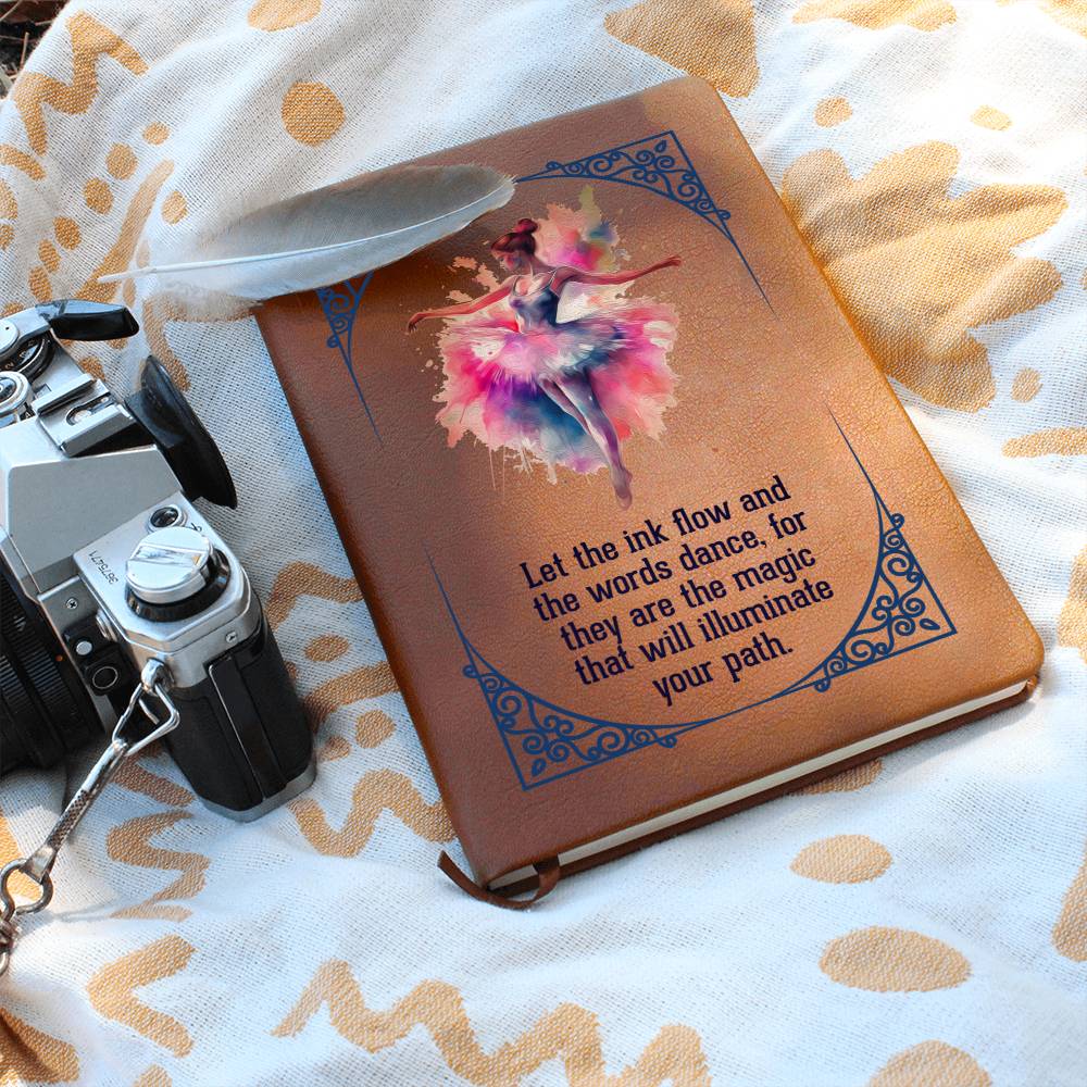 Ballerina Vegan Leather Journal - Let The Ink Flow