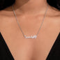 Name Paw Print Necklace - No Message Card