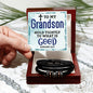 Men's "Love You Forever" Bracelet - To My Grandson