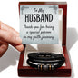 Men's "Love You Forever" Bracelet - To My Husband