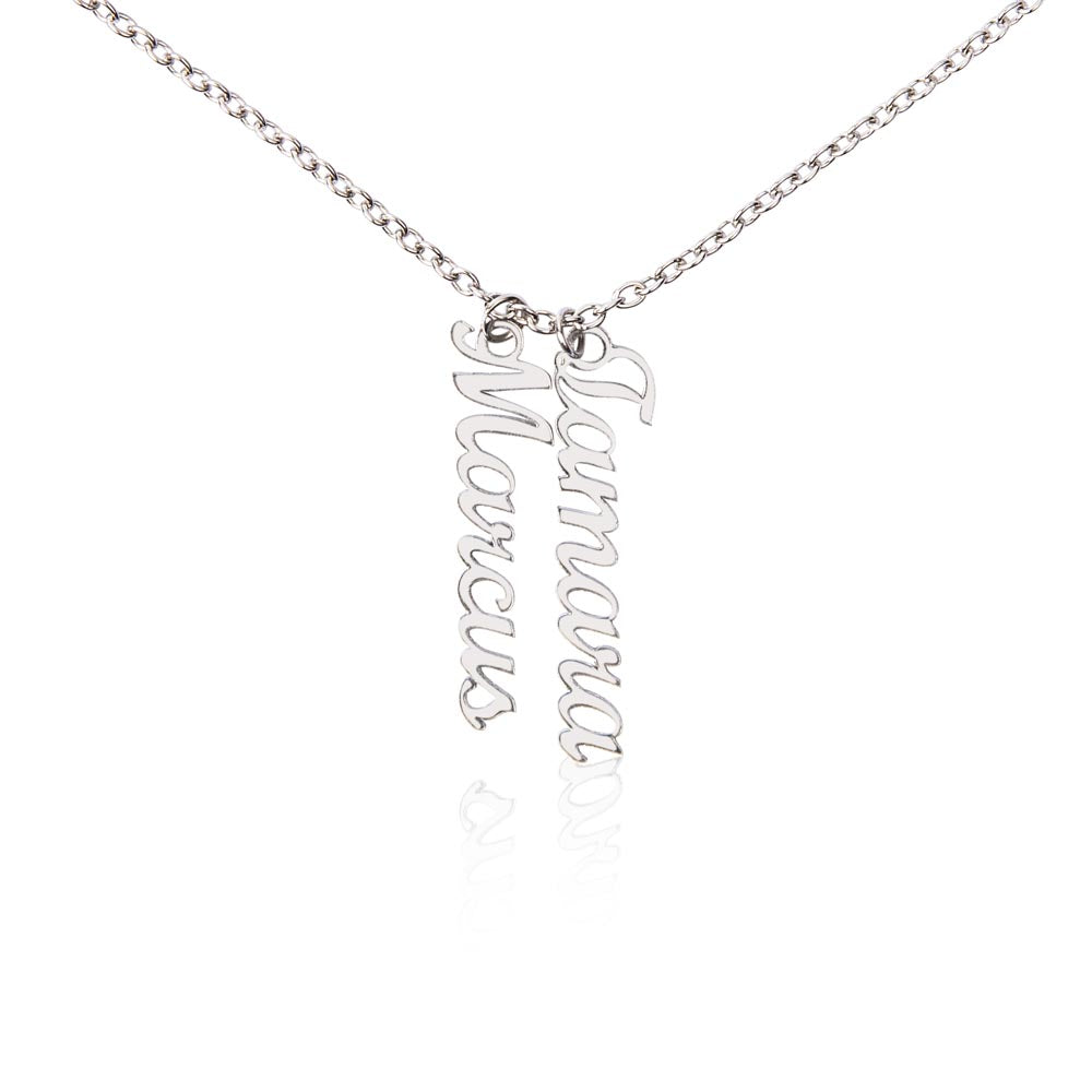 Personalized Vertical Multi Name Necklace - Mother, Thank You For All You Do