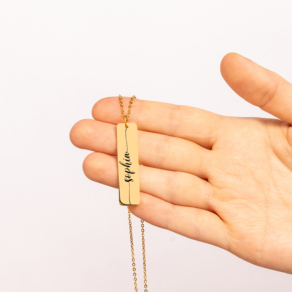 Engraved Custom Name Necklace