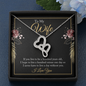 Double Heart Necklace - To Wife