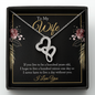 Double Heart Necklace - To Wife