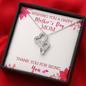 Double Hearts Necklace - Thank You For Being You