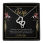 Double Heart Necklace - To Wife