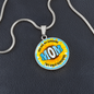 Circle Pendant Necklace -My Sunshine