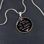 Circle Pendant Necklace -Heart to Heart