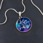 Circle Pendant Necklace - To The Moon and Back