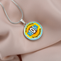 Circle Pendant Necklace -My Sunshine