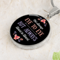 Circle Pendant Necklace -Heart to Heart