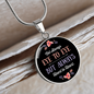 Circle Pendant Necklace -Heart to Heart