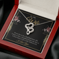 Double Heart Necklace - To Wife