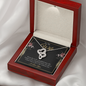 Double Heart Necklace - To Wife