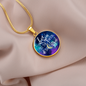 Circle Pendant Necklace - To The Moon and Back