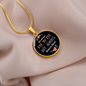 Circle Pendant Necklace -Heart to Heart