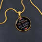 Circle Pendant Necklace -Heart to Heart
