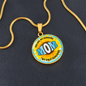 Circle Pendant Necklace -My Sunshine