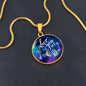 Circle Pendant Necklace - To The Moon and Back