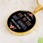 Circle Pendant Necklace -Heart to Heart