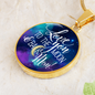 Circle Pendant Necklace - To The Moon and Back