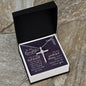 CZ Cross Necklace - To Daughter