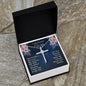 CZ Cross Necklace - To Wife