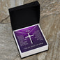 CZ Cross Necklace - To Wife