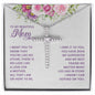 CZ Cross Necklace - To Mom