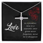 CZ Cross Necklace - Love Is A Promise