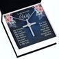 CZ Cross Necklace - To Wife