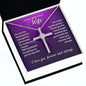CZ Cross Necklace - To Wife