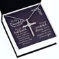 CZ Cross Necklace - To Daughter