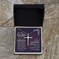 CZ Cross Necklace - To Daughter