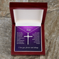 CZ Cross Necklace - To Wife