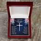 CZ Cross Necklace - To Wife