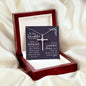 CZ Cross Necklace - To Daughter