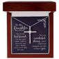 CZ Cross Necklace - To Daughter