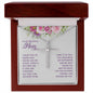 CZ Cross Necklace - To Mom