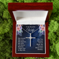 CZ Cross Necklace - To Wife