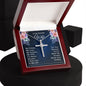CZ Cross Necklace - To Wife