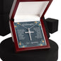 CZ Cross Necklace - To Granddaughter