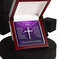 CZ Cross Necklace - To Wife