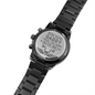 Engraved Design Black Chronograph Watch for Dad
