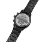 Engraved Design Black Chronograph Watch for Dad