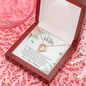 White Gold Forever Love Necklace