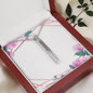 Engraved Vertical 2 Sided Stick Necklace