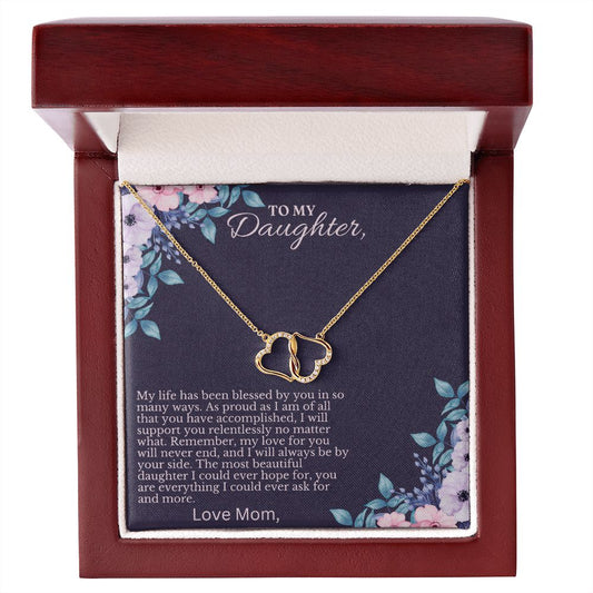 Everlasting Love Solid Gold Christmas Gift for Daughter